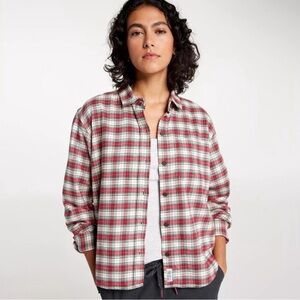 Alpine Design Red and White Plaid Shirt